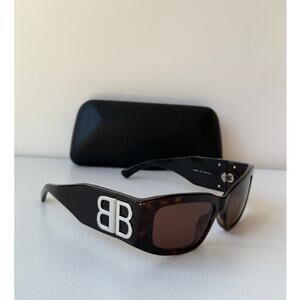 NEW Balenciaga BB0360S Bossy Sunglasses in Havana Brown